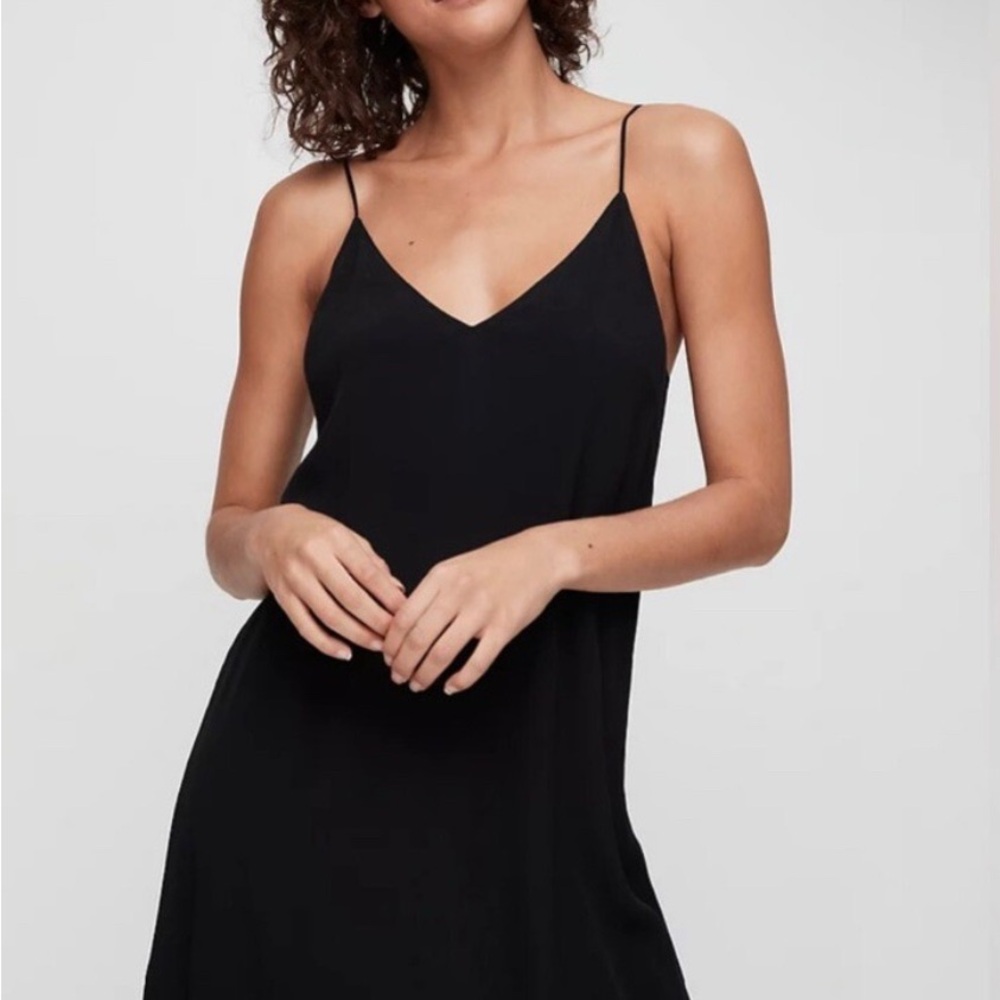 Wilfred Free Black Slip Dress